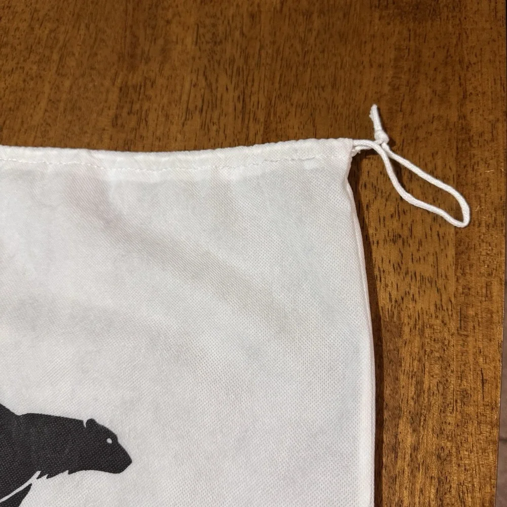 Sorel Shoe Dust Bag White Drawstring Storage Travel‎ Boot Bag 19x15